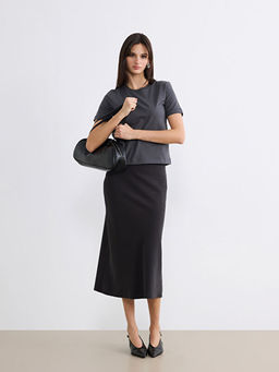 Bisiklet Yaka Kad?n Ti??rt