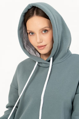 Джемпер женский 323L17-WB т.полынь худи,толстовка - Solo mio фото 7