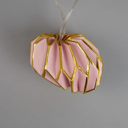 УЦЕНКА Гирлянда Нить 2 м с насадками Бумажный фонарик розовый, IP20, 10 LED, от батареек AAх2, прозрачная нить, свечение тёплое белое - Luazon lighting фото 10