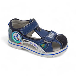 Сандалии ВМ676-2-1 серо голубые