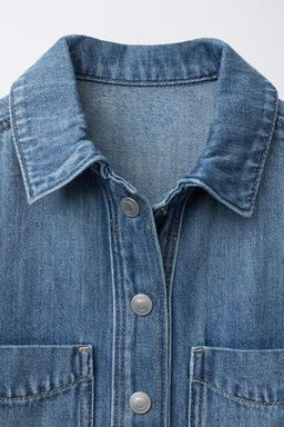 DENIM OVERSHIRT - Zara фото 3