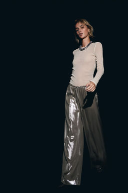 Pantalon amplio con cordon de ajuste - H&m фото 3