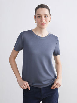 Bisiklet Yaka Kad?n Ti??rt