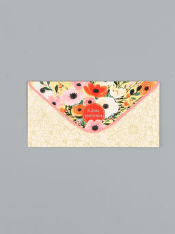 Цена за 10 шт. Конверт для денег «С днём рождения», цветы на жёлтом, 16,5 х 8 см