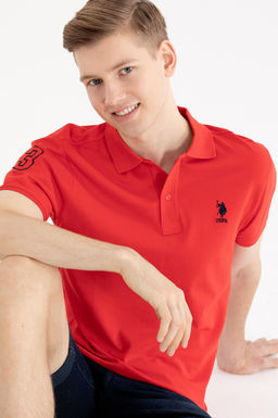 Erkek K_rm_z_ Basic Polo Yaka Ti__rt