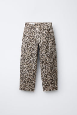 BARREL ANIMAL PRINT JEANS