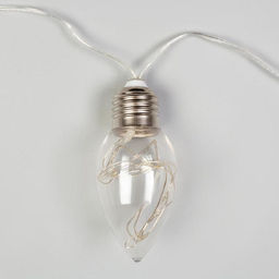 Гирлянда Нить 3 м с насадками Лампочки капля, IP20, прозрачная нить, 80 LED, свечение мульти, 8 режимов, 220 В - Luazon lighting фото 4