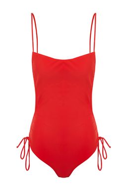 K?rm?z? Kare Yaka Drapeli High Leg Mayo TBESS23MA00231