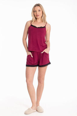 Пижама М325089б бордовый - Елена фото 3