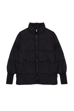 Siyah Ribana Kollu Su Itici Sisme Mont TWOAW22MO0002