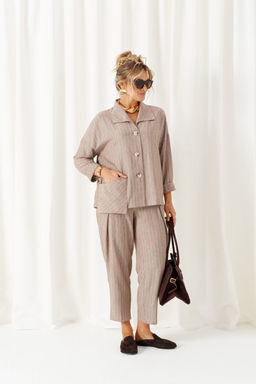 Костюм Beautiful Free 6459 полоска кофе