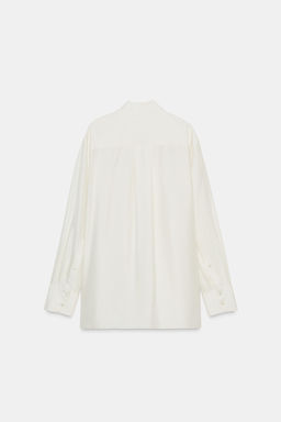 100% SILK BIB SHIRT ZW COLLECTION LIMITED EDITION - Zara фото 5