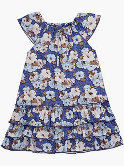 Платье для девочки UD 7685 акварельные цветы - Mini maxi фото 3