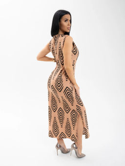 Сарафан женский, цвет черный коричневый