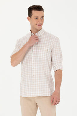 Мужская рубашка в клетку с камнем - U.s. polo assn фото 15