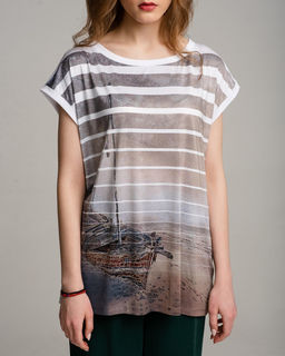 Туника удлиненная с рукавом кимоно 04.2.5 * - Elena sorti фото 2