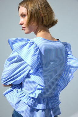 Blusa cruzada de popelina - H&m фото 2