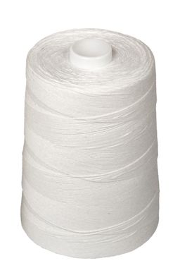 Швейные нитки (армированные) 200 ЛХ 1000 м белый №0101 на пл. конусе