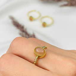 Кольцо регулируемое с Лунным камнем от 17,5р.