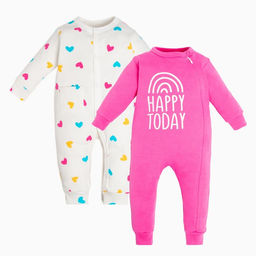 Комбинезоны детские Крошка Я Love-2 шт, рост 86-92 см