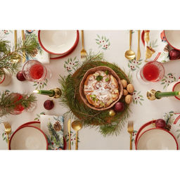 Скатерть новогодняя «Этель» Сhristmas bells, 150×110 +/-2 см с ГМВО, 100% хлопок, саржа 190 г/м²