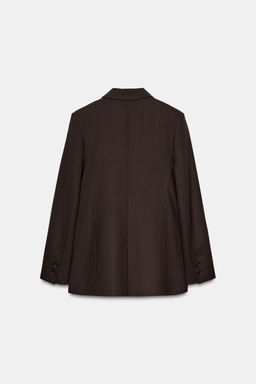 DOUBLE-BREASTED BLAZER WITH SHOULDER PADS - Zara фото 7