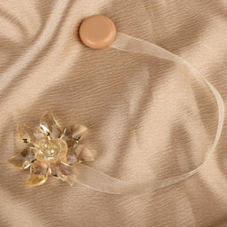 Цена за 2 шт. Подхват для штор «Ветерок», d=6 см, бежевый