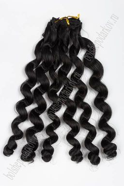 Фурнитура "Трессы для кукол Premium" 19 см; 29 гр (SF-2856) кудри №2А