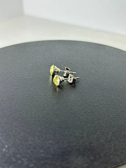 Серьги-гвозди PR1104 рыжий - Mini maxi фото 4