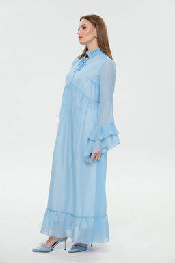 Платье NIKVA н1038-1 голубой  фото 3
