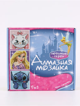 Алмазная мозаика «Мини-сюжеты» 9 в 1, полное заполнение, «Любимые герои»
