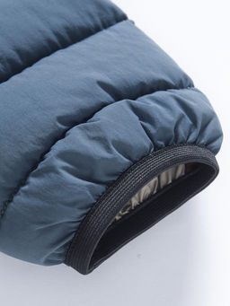 Куртка женская гибридная стёганая с капюшоном с графеновой подкладкой синего цвета 9622_1S