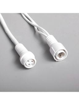 Гирлянда «Бахрома» 3×0.9 м, IP65, УМС, белая нить каучук, 144 LED, свечение тёплое белое, 220 В