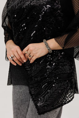 Блуза ANELLI 1781 черный авантюрин  фото 3