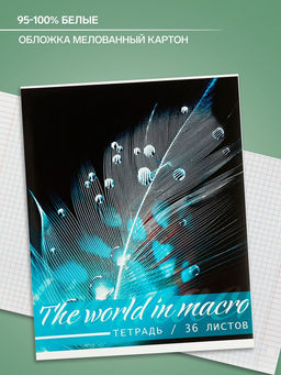 Цена за 10 шт. Тетрадь 48 листов в клетку, Calligrata Микромир, МИКС  фото 2