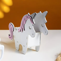 Подарочный ящик «Единорог», 21.5×7×21 см, деревянный