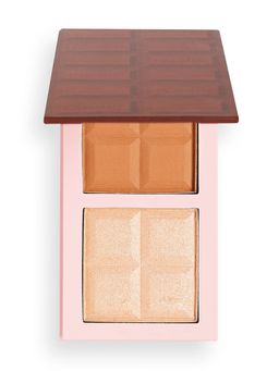 I Heart Revolution Палетка для контурирования: бронзер и хайлайтер Chocolate Contour Bar Light  фото 2