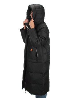 H-2209 BLACK Пальто зимнее женское (200 гр .холлофайбер) - Фабричный китай фото 10