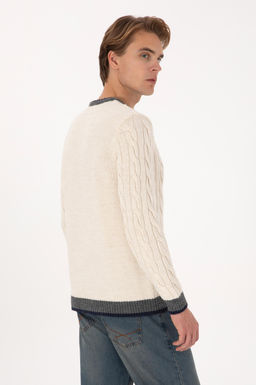 Erkek Krem Kazak - U.s. polo assn фото 5
