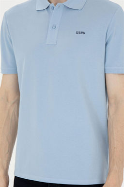 Мужская голубая базовая футболка - U.s. polo assn фото 6