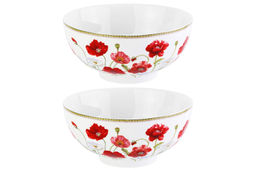 Набор 2 салатников - 15*15*7 см 700 мл Маки NEW BONE CHINA - Elan gallery фото 10