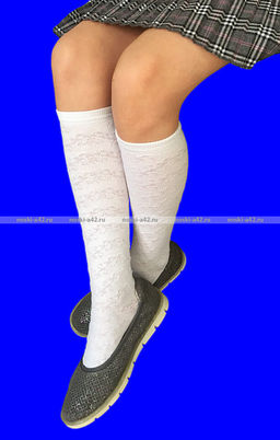 5 ПАР - ЮстаТекс гольфы детские белые 5с55