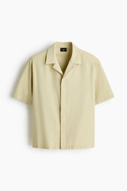 Camisa resort en mezcla de lino Relaxed Fit