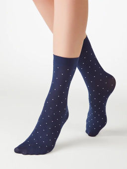 calz. MICRO POIS 70 Носки (точка) - blu scuro - Minimi фото 3