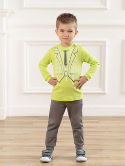 Костюм детский салатсерый жилет