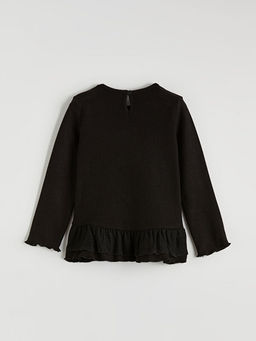 Bisiklet Yaka Fiyonk Nak??l? K?z ?ocuk Ti??rt