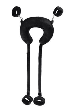 Стропа фиксирующая Anonymo #0701 с подушкой, велюр, черная, 127 см - Toyfa фото 4