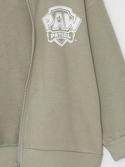 Kap??onlu Uzun Kol Paw Patrol Bask?l? Erkek Bebek Fermuarl? Sweatshirt - Waikiki фото 2