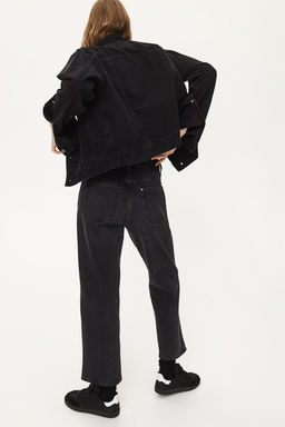 Straight High Cropped Jeans - H&m фото 4