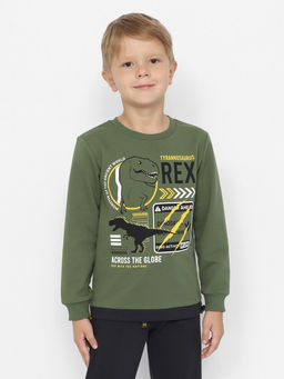 CRB wear/CWKB 63709-35-387 Джемпер для мальчика,хаки/Ex.Cherubino